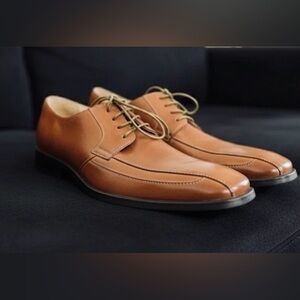 Fratelli Select Brown Oxford Leather Lace Up Dress Shoes Men Size 10 M NNB